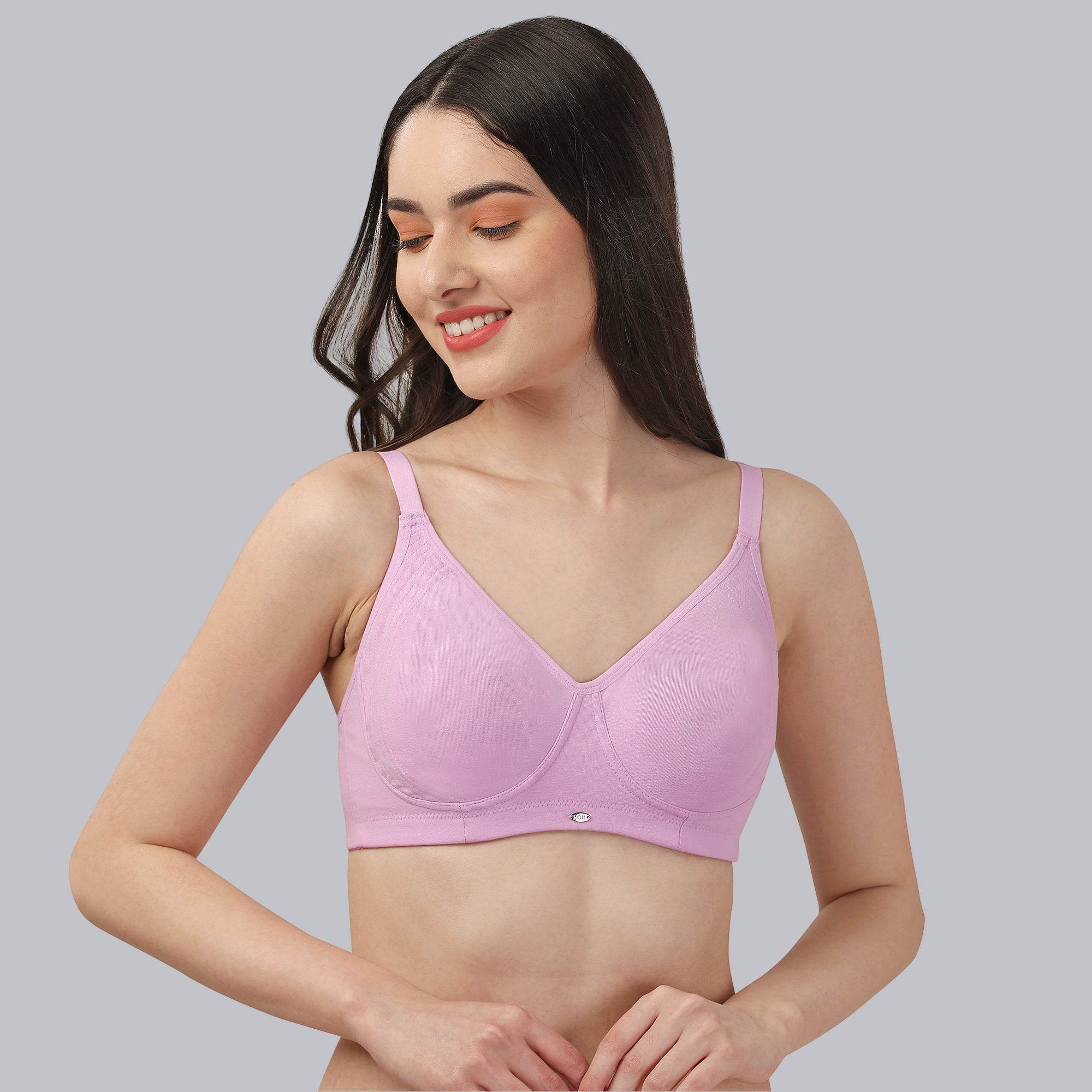 ComfortFit Cotton Spandex T-Shirt Bra - Non-Padded, Non-Wired Full Coverage