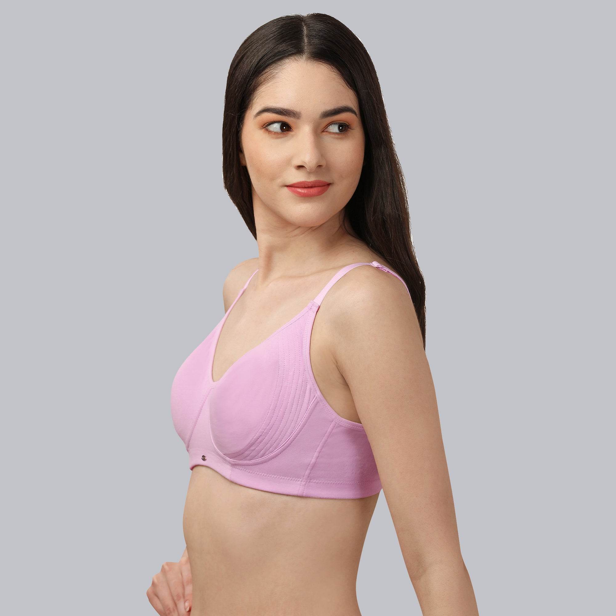 ComfortFit Cotton Spandex T-Shirt Bra - Non-Padded, Non-Wired Full Coverage