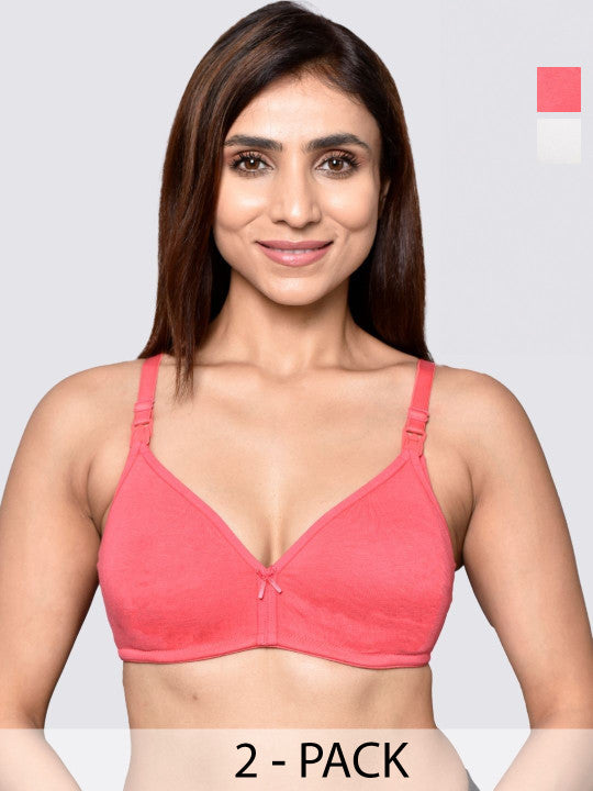 Inner Sense Women Pack of 3 Organic Cotton Antimicrobial Women Feeding Bra