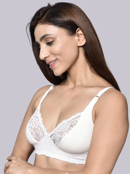Inner Sense Full Coverage Antimicrobial Laced T-shirt Bra