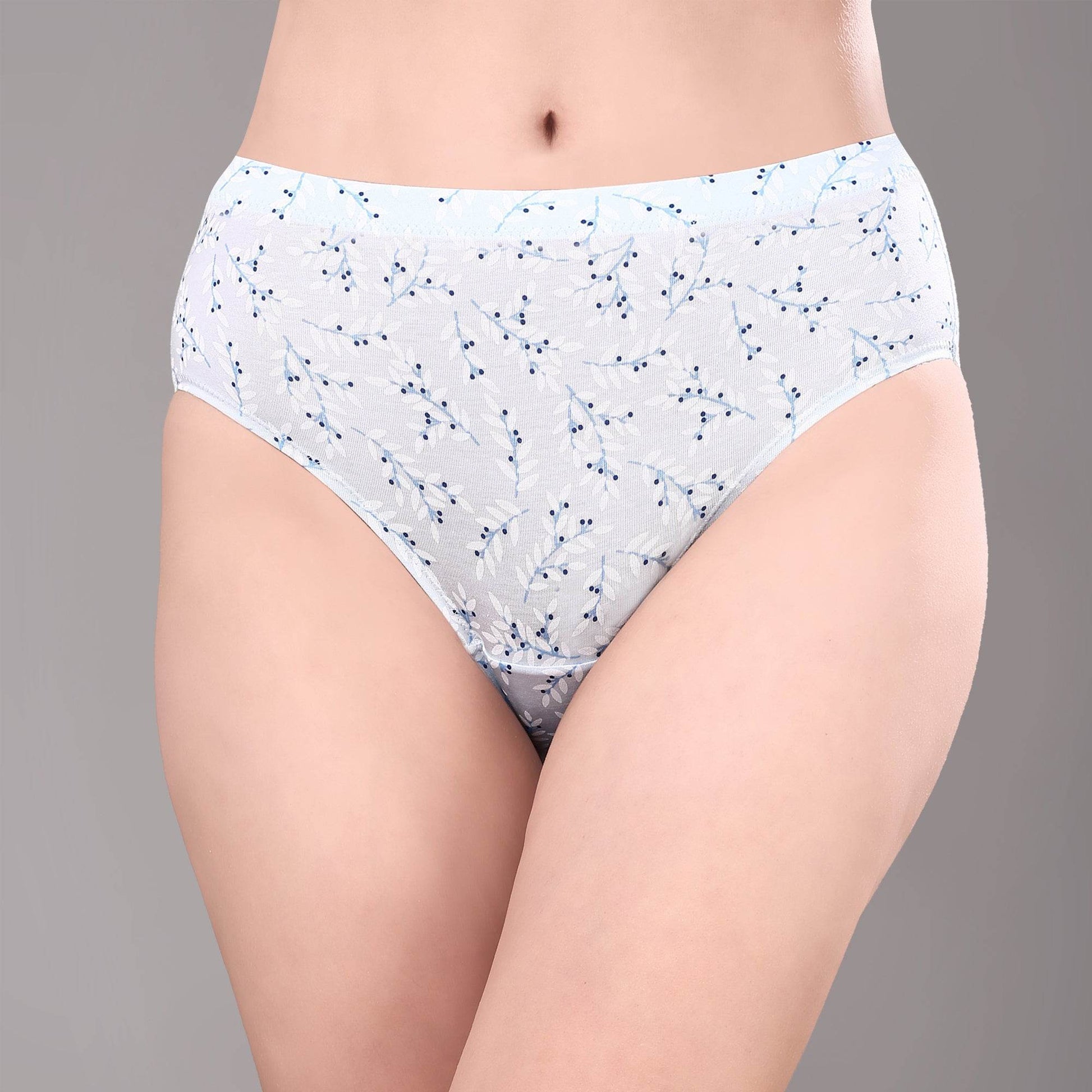 Premium High Rise Full Coverage Printed Stretch Cotton Hipster Panty - Pack of 3 for Ultimate Comfort & Style