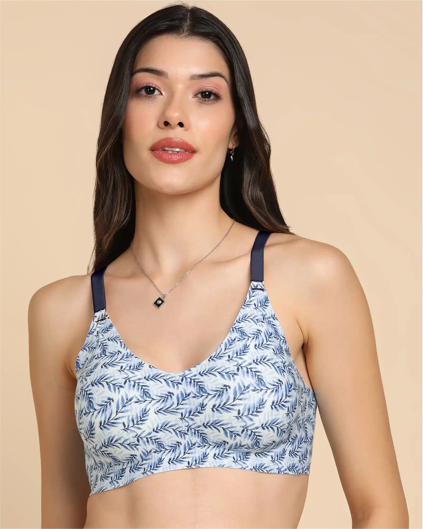 Tweens Invisi-Fit Cotton Feel Printed Bonded Seamless Bra(TW-SB-PRINTED )