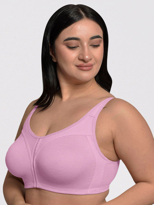 Inner Sense Women Pack of 2 Organic Cotton full coverage plus size M frame Bra